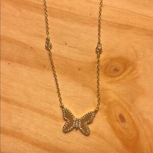 Electric Picks Butterfly Pendant Necklace